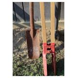 Yard Tools-Post Hole Diggers and Shovel