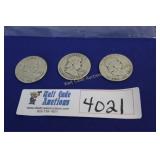 1951 Franklin Liberty Half Dollars - Lot of 3 -