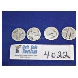 Liberty Quarters - Lot of 4 - Unknown Year