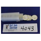 1961 P Liberty Dimes - Roll - 63-65