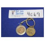 Key Chain with 1969 Penny