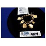 14K Gold Charm Bracelet - 52 Grams