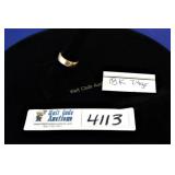 18K Gold Wedding Band - Ring Size 9 (approx.) 7.4