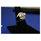 14K  White Gold Diamond Ring - Approx. 75 Pt. TW
