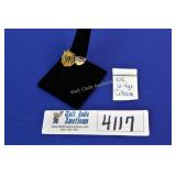 10K Gold Citrine Ring - Size 7.5 Approx. - 6.4