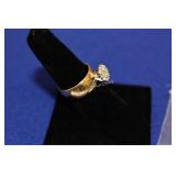 14K Gold Diamon Ring - Approx. 1/2 CTTW Dia