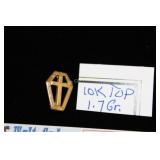 10K Gold Cross Broach - 1.7 Grams