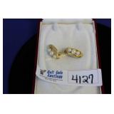 Richelieu Earrings - Vintage Clip Ons - Cultured