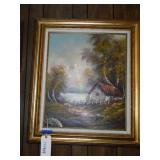 Wall Art Oil Painting By Fiona Approx. 32"x28"