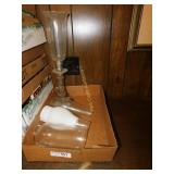 Table Lamp Hurricane Style With Extra Globes