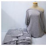22 Basic Dolman Tops Heather Grey Sz 3XL