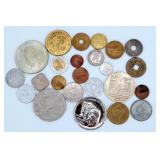 Foreign Coins w Queen Jubilee & BC Cent