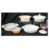 Vintage Pyrex, Glasbake, Fire-King Baking Dishes