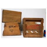 3 Vintage Wood Crates- Kathy-Anne Melons, Veggie