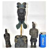 3 Asian Chinese Ceramic Figurines