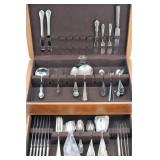 Lot of Assorted Silverware in Display Box w Extra