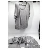 25 New Basic Dorman Tops Sz 3X in Heather Grey