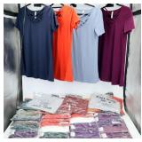 38 New Lattice Tunic Tops Sz Med Assorted Colors