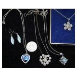 Beach Themed Sterling Silver Necklaces & Abalone