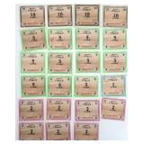 Collection of Italian Allied Military Currency