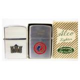 Pair US Engineer Corps Lighters - 7th Log Com