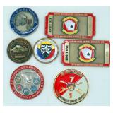 Military Challenge Coins & Birthday Ball Ticket