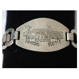 1944 WWII Military Trench Art Souvenir Bracelet