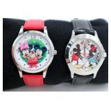 2 Disney Mickey/Minnie Love Watches