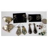 Sterling 925 Taxco Pierced Earrings Signed