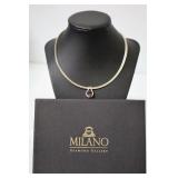 Milano 925 Necklace w Gemstone in Box