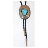 Hand-Made Bolo Tie w Turquoist Insert