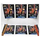 2 Uncut Press Sheets 2007 Star Wars Stamp Sheets