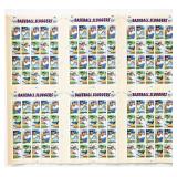 Uncut Press Sheet 2005 Baseball Sluggers Stamps