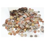 Foreign Coins - Large Lot in Container