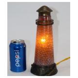 Dale Tiffany Blown Glass Lighthouse Lamp