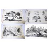 4 Buddist Prints by Navee Giboor 1972