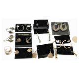 Vintage Sterling Silver 925 Pierced Earrings