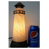 Dale Tiffany Blown Glass Lighthouse Lamp Green