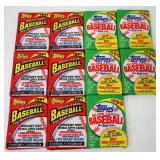 5 Unopened 1990 & 6 Unopened 1991 Topps Cards