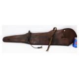 Vintage Leather Rifle Scabbard w Straps