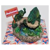 Budweiser Lizards Rule Frogs Drool Figurine in Box