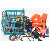 Milk Crate Filled w Bungee Cords +