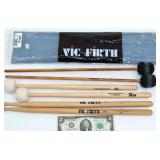 3 Sets of Mallets & Drum Sticks w Vic Firth +
