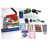 Paper Crafts Lot w Badge-A-Minit, Punches, Stencil