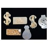 6 Vintage Money Clips
