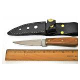 Hand Made Knife w Leather Sheath
