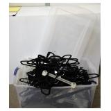 One Large Tote filled with Hangers Flocked & Pants