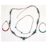 Native Style Necklaces & Bracelets - Turquoise