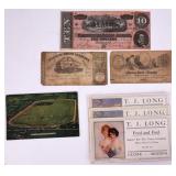Antique Currency Confederate & Vintage Post Cards