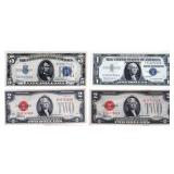 $1 & $5 Silver Certificate Blue & Red Seals